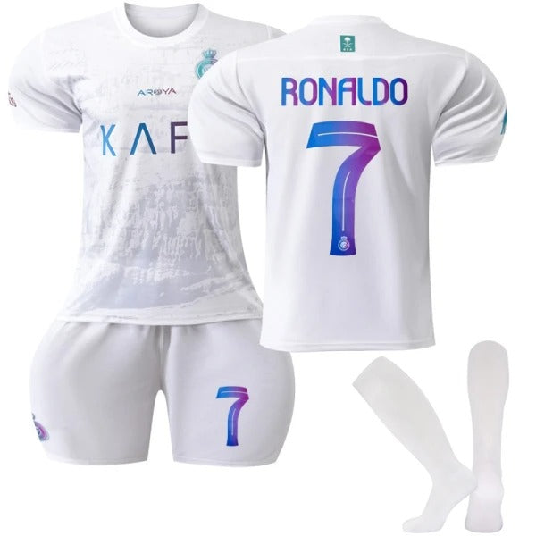 2023-2024 Al-Nassr FC Away Kids and Adults Football Kits No. 7 Ronaldo 2023-2024 Al-Nassr FC Away Kids and Adults Football Kits No. 7 Ronaldo